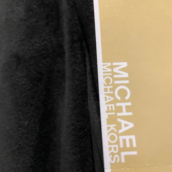 Michael Kors Lounge Pants Black Velour with pockets Cosy Comfortable Large NWT - Picture 3 of 9